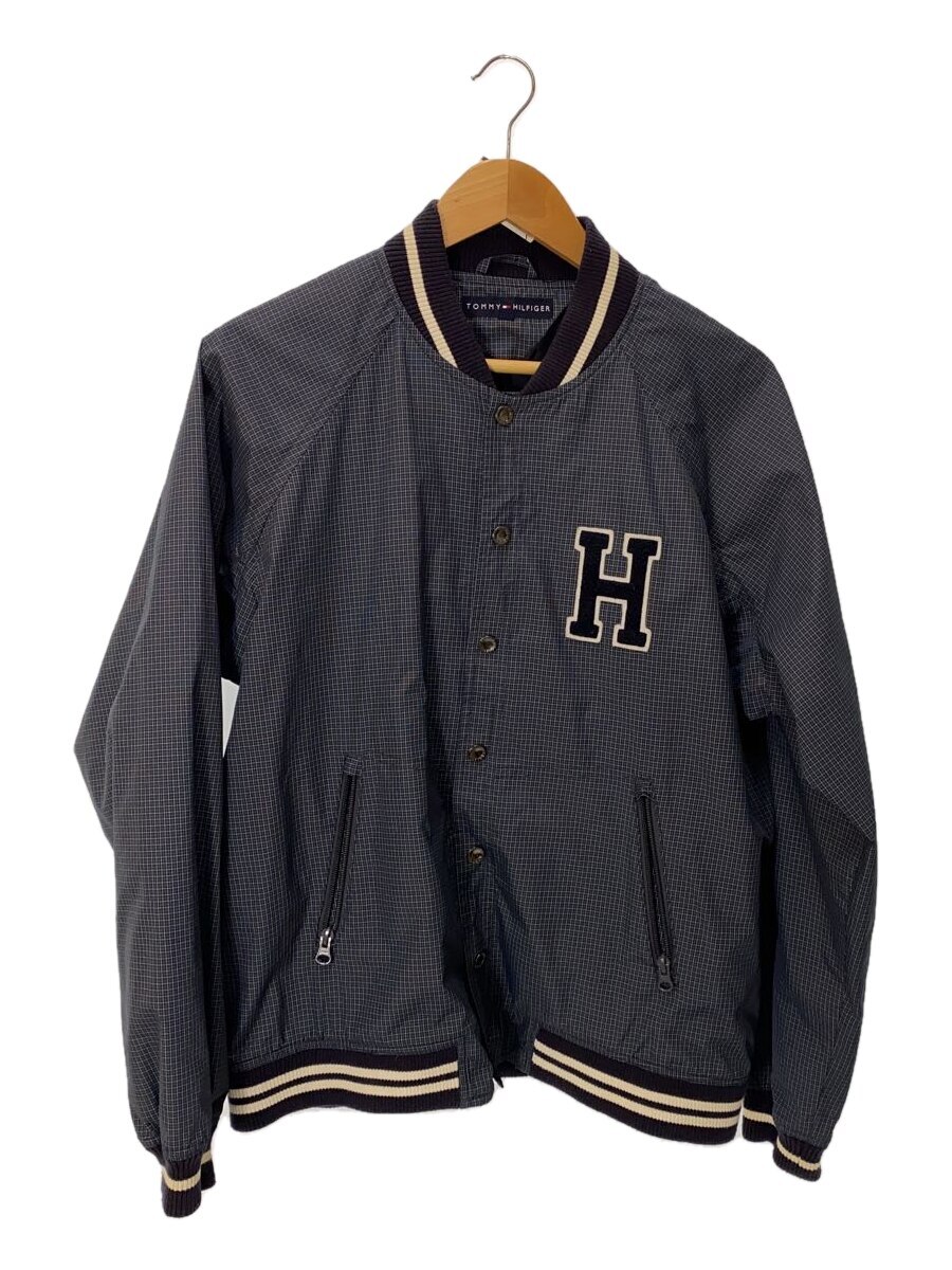 【中古】TOMMY HILFIGER◆ブルゾン/XS/ポリエステル/NVY/チェック/112-611106-040【レディースウェア】