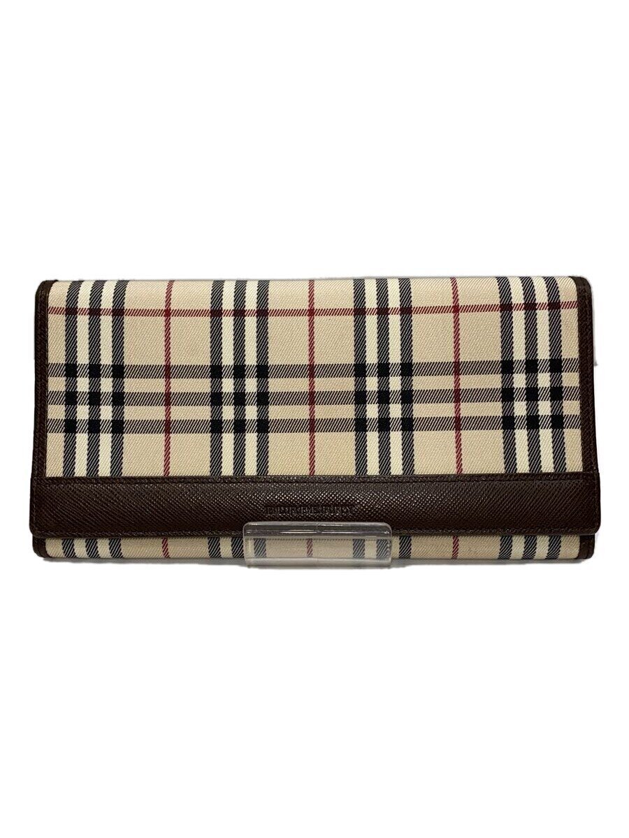 【中古】BURBERRY◆長財布/--/チェック/レディース【服飾雑貨他】
