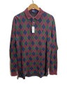 【中古】POLO RALPH LAUREN◆90s/USA製/アーガイルチェックポロシャツ/L/コットン/BRD/【メンズウェア】