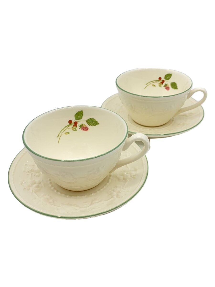 【中古】WEDGWOOD◆カップ&ソーサー/2点セット/WHT【キッチン用品】