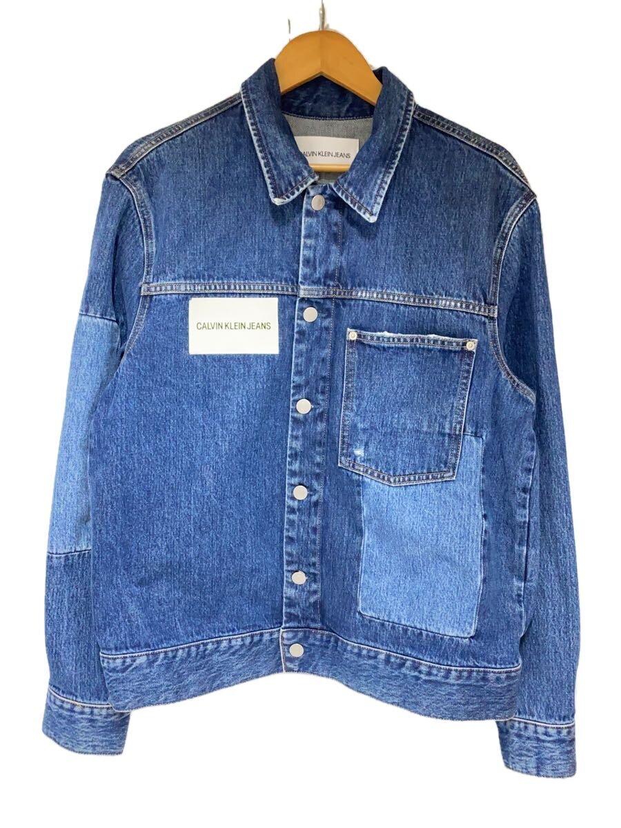 【中古】Calvin Klein Jeans◆Gジャン/L/コットン/BLU/無地/J311038【メンズウェア】