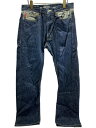 【中古】STUSSY◆ステューシー/ボトム/30/コットン/インディゴ/無地【メンズウェア】
