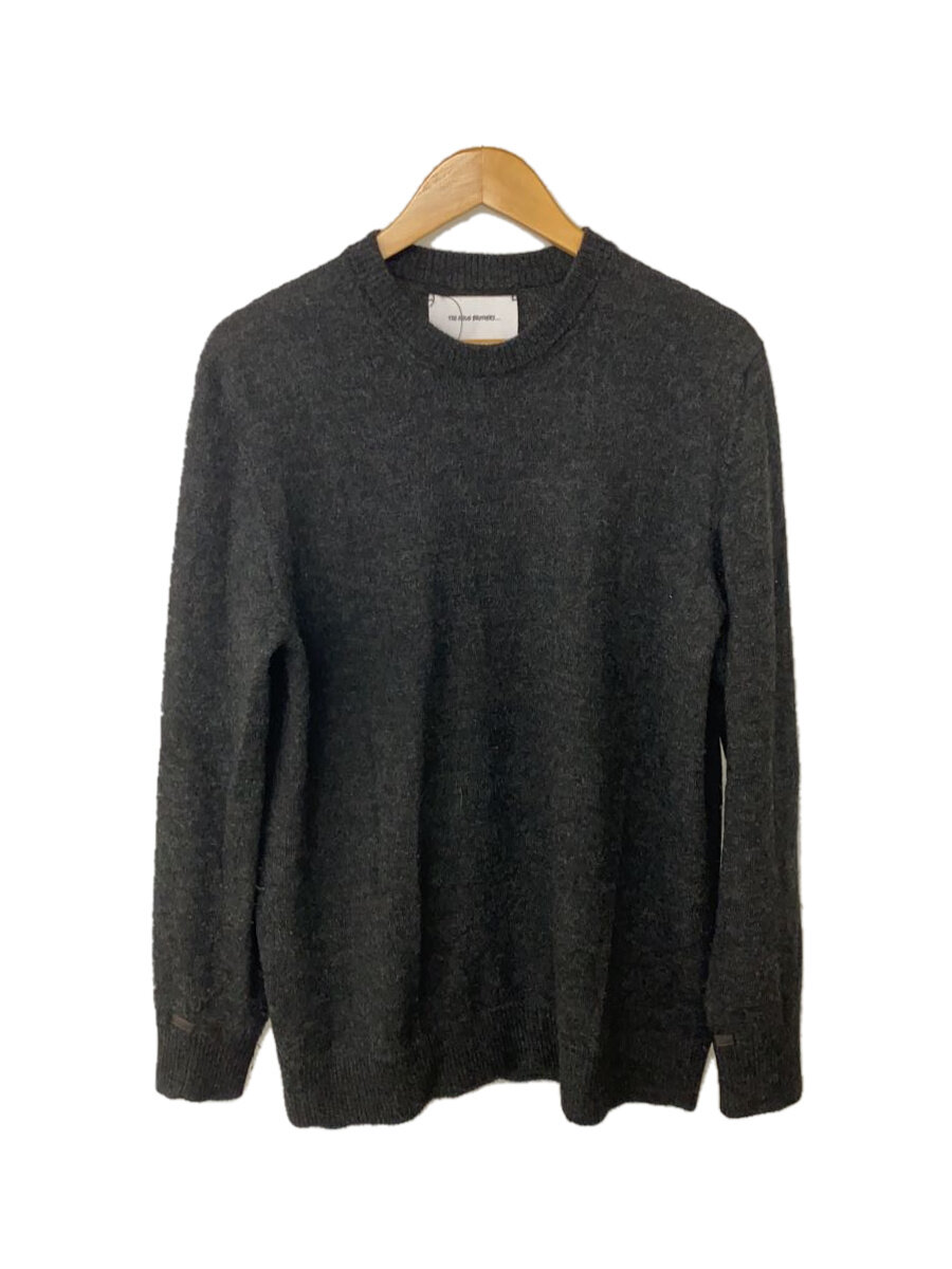 【中古】THE INOUE BROTHERS...◆BABY ALPACA CREW KNIT/L/アルパカ/BLK【メンズウェア】