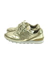 【中古】NEW BALANCE◆WL996/ゴールド/23cm/GLD【シューズ】