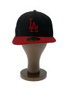 【中古】NEW ERA◆キャップ/7 1/8/ウール/BLK/メンズ【服飾雑貨他】