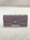 【中古】LOUIS VUITTON◆ポルト・フォイユ・キュリユーズ_モノグラム・アンプラント_BRW/レザー/BRW/レディース【服飾雑貨他】(4)