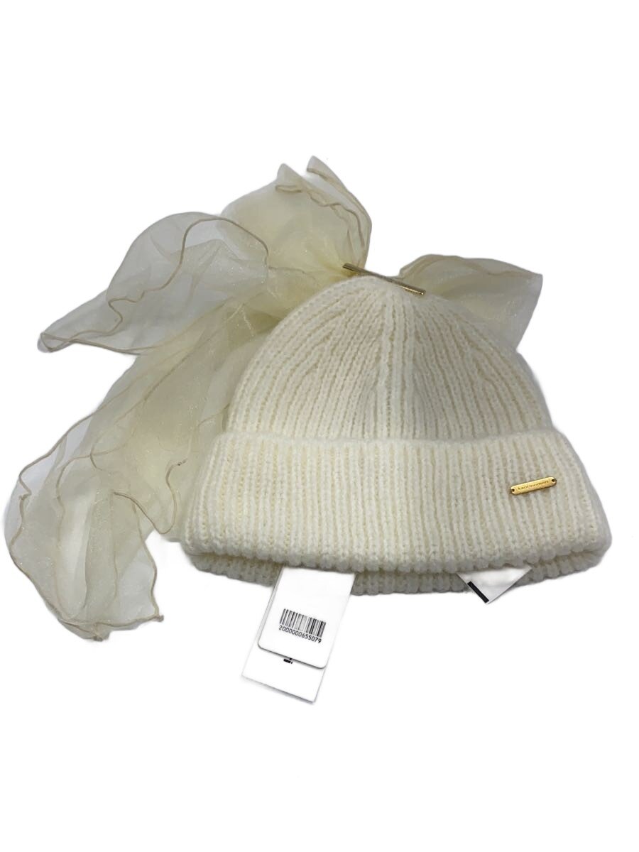 【中古】kaorinomori◆ニットキャップ/アクリル/CRM/無地/レディース/253-02032//【...