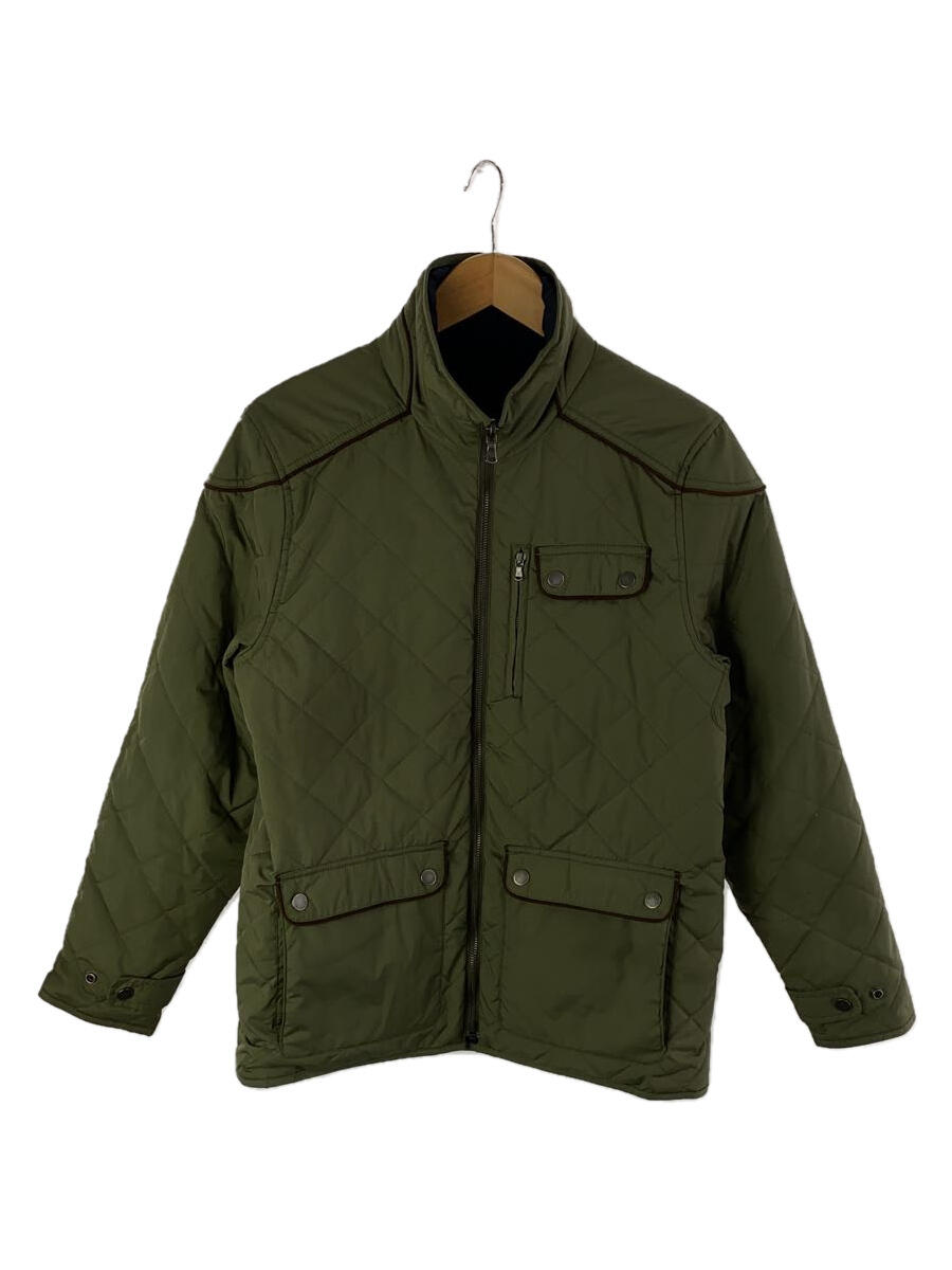 【中古】TOMMY HILFIGER◆リバーシブルキルティングジャケット/S/ポリエステル/GRN【メンズウェア】