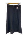 【中古】YOHJIYAMAMOTO+NOIR◆ロングスカート/1/ウール/BLK【レディースウェア】