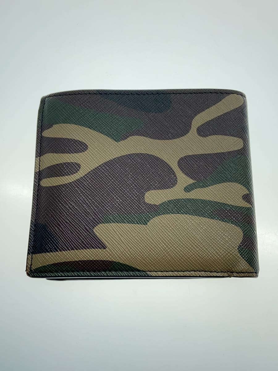 【中古】CELINE◆2つ折り財布/--/KHK/カモフラ/メンズ【服飾雑貨他】