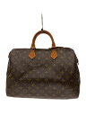 【中古】LOUIS VUITTON◆1)スピーディ30_モノグラム・キャンバス_BRW/PVC/BRW/青サビ【バッグ】