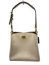 【中古】COACH◆ショルダーバッグ/レザー/BEG/C2590【バッグ】