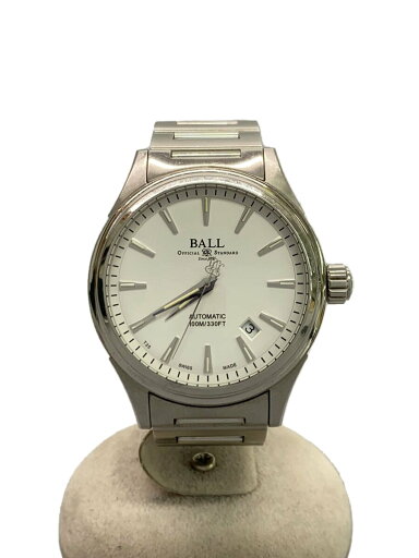 【中古】BALL WATCH◆自動巻腕時計/アナログ/ステンレス/WHT/SLV/nm2098【服飾雑貨他】 【中古】BALL WATCH◆自動巻腕時計/アナログ/ステンレス/WHT/SLV/nm2098【服飾雑貨他】