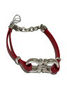 【中古】Salvatore Ferragamo◆ブレスレット/SV925/RED/レディース【服飾雑貨他】