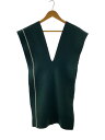 【中古】stein◆タグ付/21AW/MUFFLER VEST/ニットベスト(薄手)/one/ウール/GRN/ST.316【メンズウェア】