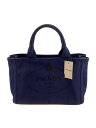 【中古】PRADA◆カナパ トート/トートバッグ/キャンバス/※ショルダーストラップ欠品【バッグ】