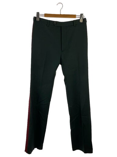 【中古】VALENTINO◆サイドラインスラックスパンツ/46/ウール/GRN【メンズウェア】 【中古】VALENTINO◆サイドラインスラックスパンツ/46/ウール/GRN【メンズウェア】
