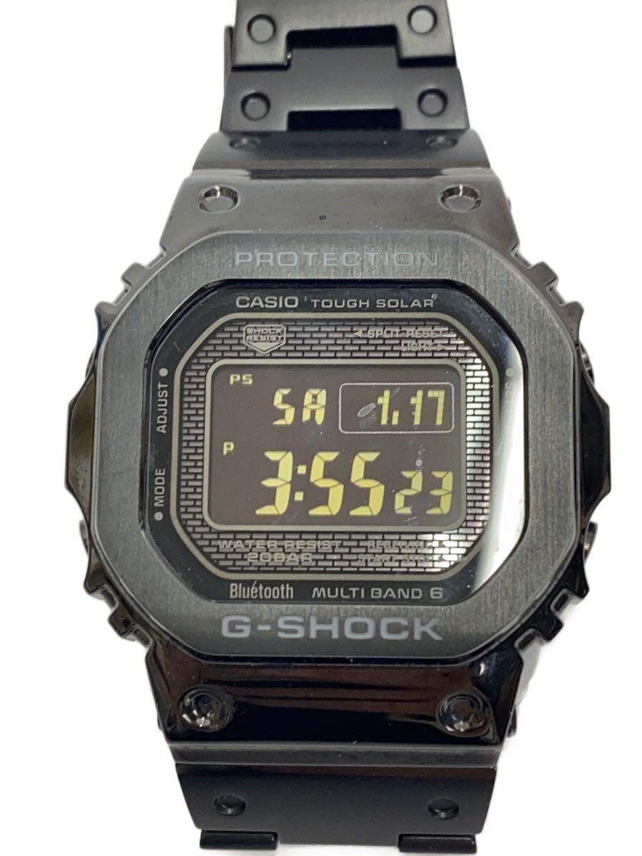 【中古】CASIO◆ソーラー腕時計・G-SHOCK/デジタル/BLK/BLK【服飾雑貨他】