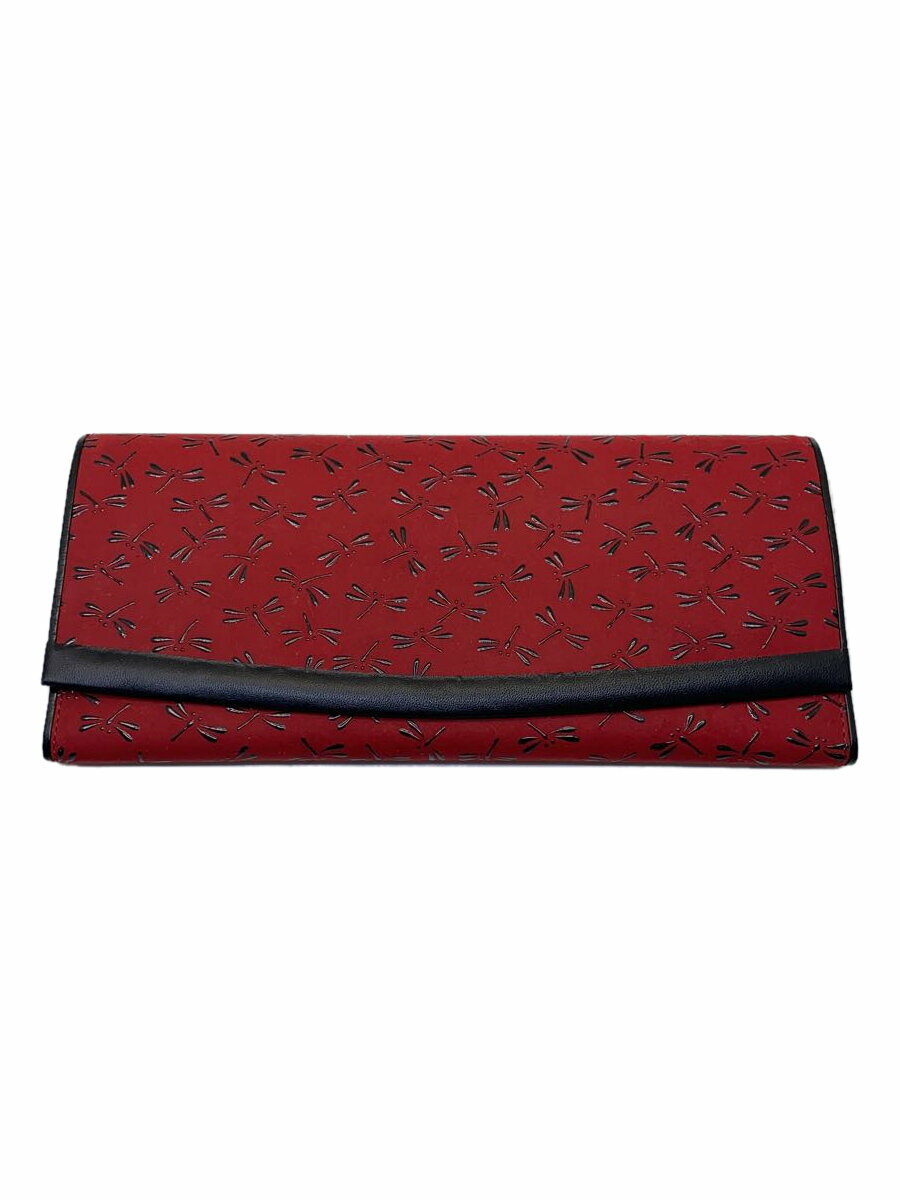 【中古】印傳屋◆長財布/--/RED/レディース【服飾雑貨他】