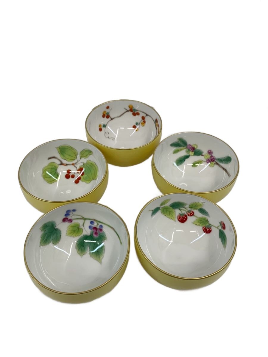 【中古】香蘭社◆湯呑/5点セット/YLW【キッチン用品】