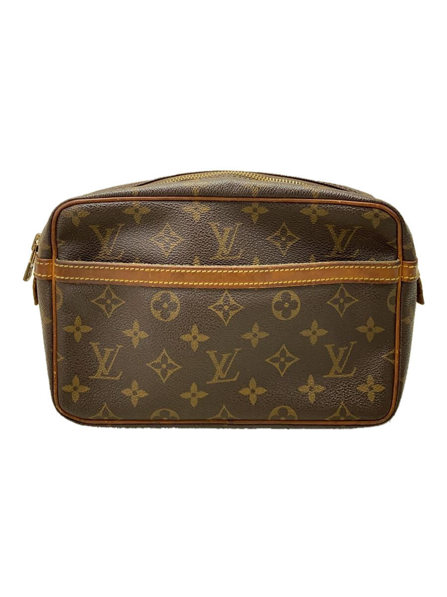 【中古】LOUIS VUITTON◆コンピエーニュ23_モノグラム キャンバス_BRW/M51847//【バッグ】