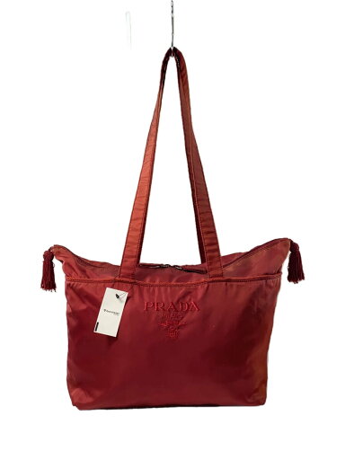 【中古】PRADA◆トートバッグ/ナイロン/RED【バッグ】 【中古】PRADA◆トートバッグ/ナイロン/RED【バッグ】