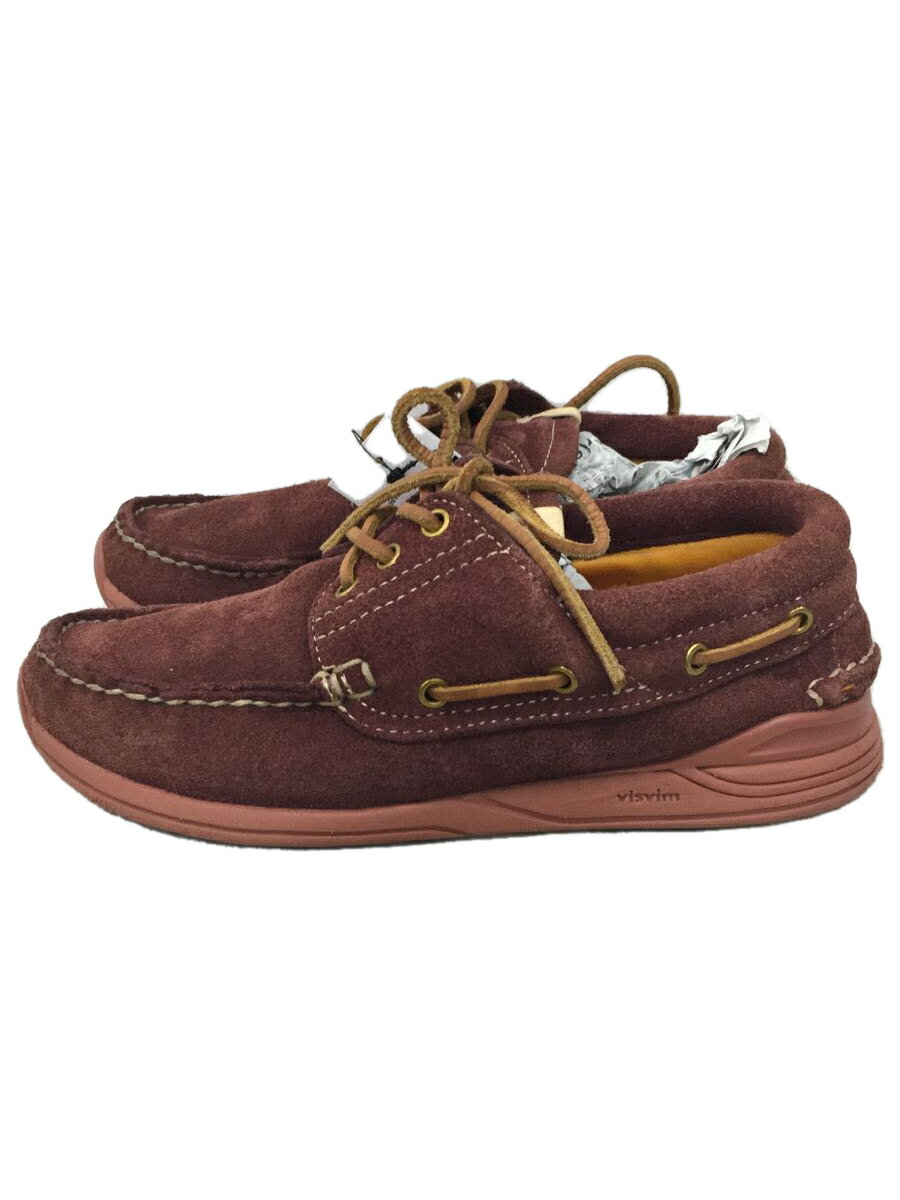 【中古】visvim◆ヴィズヴィム/デッキシューズ/US8/ブラウン/スウェード【シューズ】