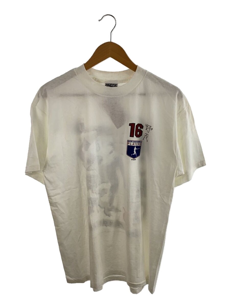 【中古】ONEITA◆Tシャツ/L/コットン/ホワイト/全体的に汚れ有//【メンズウェア】