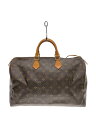 【中古】LOUIS VUITTON◆1)スピーディ40_モノグラム・キャンバス_BRW/PVC/BRW【バッグ】