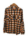 【中古】ADDICT CLOTHES◆Field Shirt Lumberjack/長袖シャツ/XS/コットン/ORN/チェック【メンズウェア】