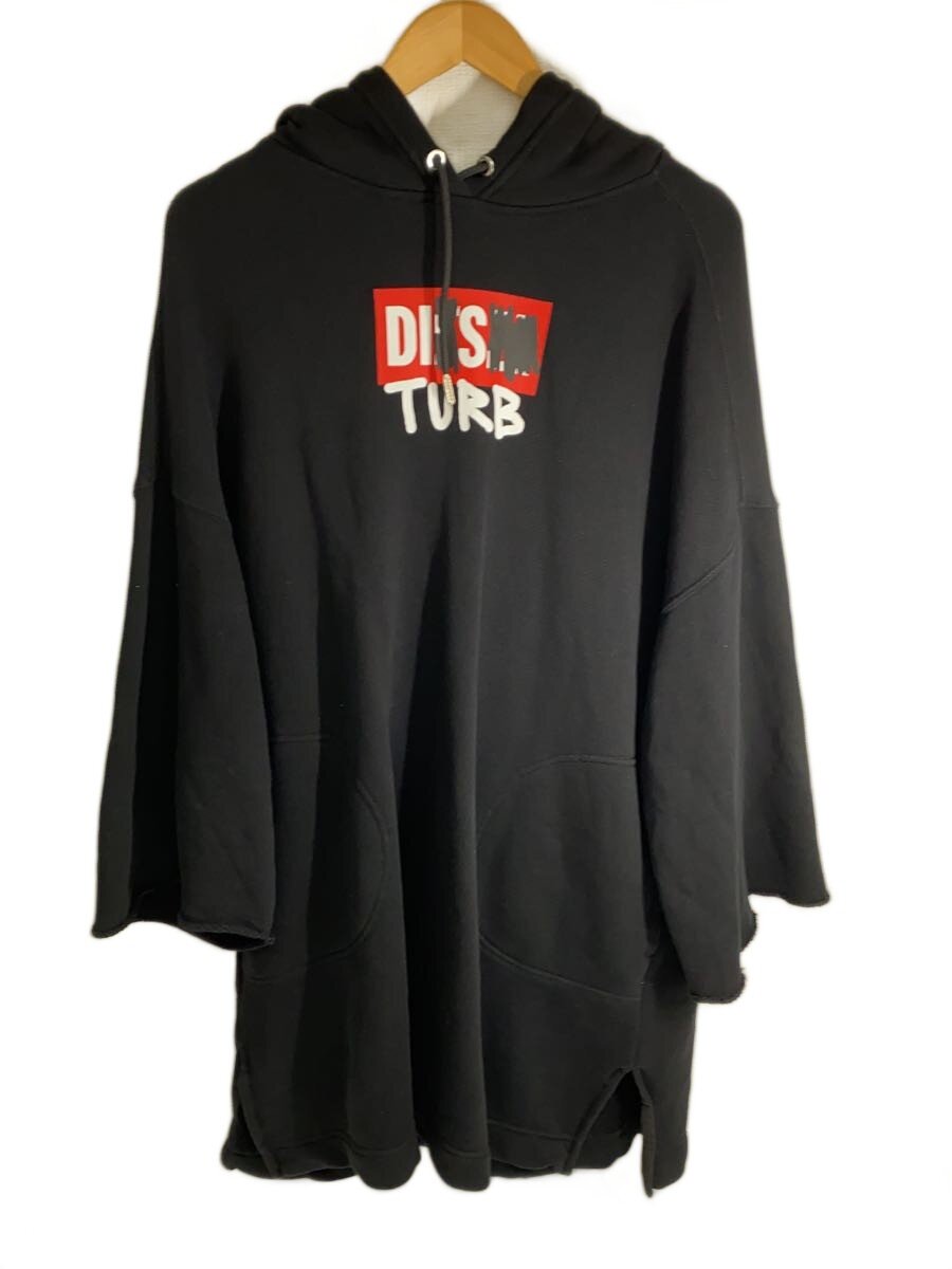 DIESEL◆D-SHARP-HOOD/ブラック/パーカー/M/コットン/BLK