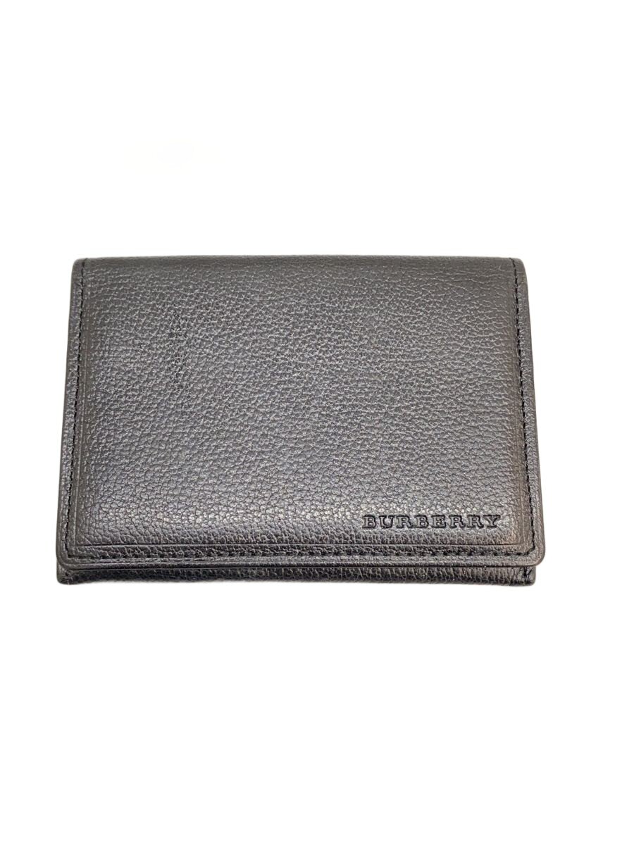 中古 BURBERRY カードケース レザー BLK 無地 メンズ 内側ノバチェック 服飾雑貨他 jumblestore-38424066 2nd STREET 楽天市場店 パッケージ画像