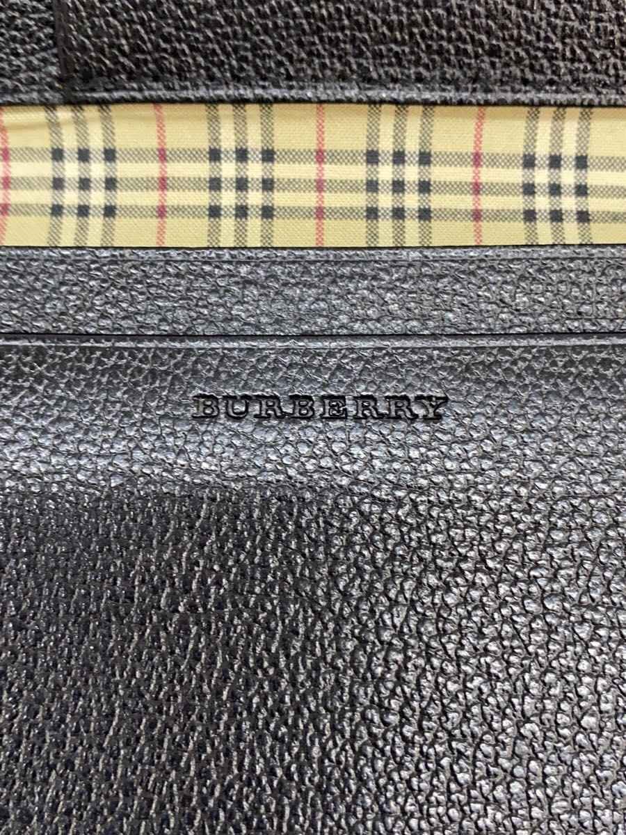 中古 BURBERRY カードケース レザー BLK 無地 メンズ 内側ノバチェック 服飾雑貨他 jumblestore-38424066 2nd STREET 楽天市場店 サンプル画像3