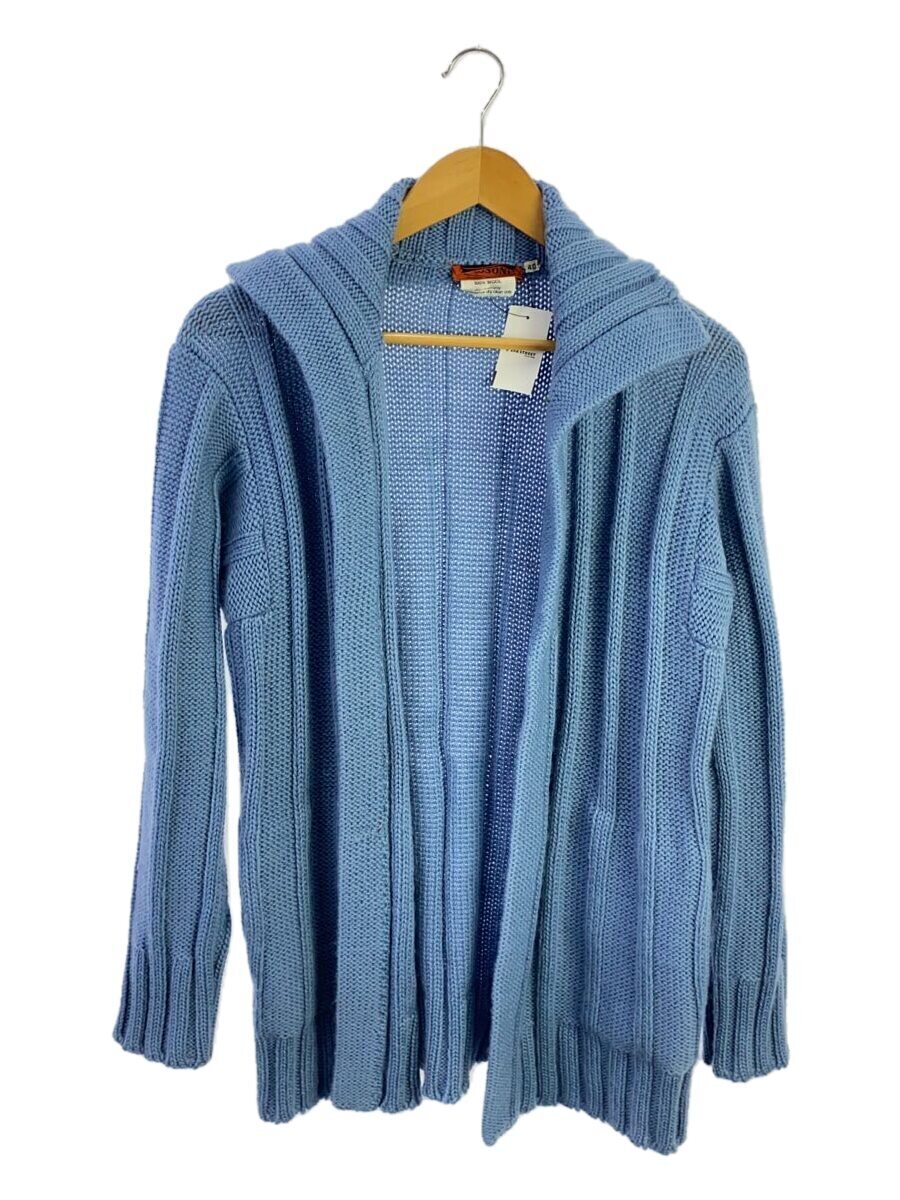 Rakuten - 【中古】MISSONI◆カーディガン(厚手)/40/ウール/BLU/無地【レディースウェア】