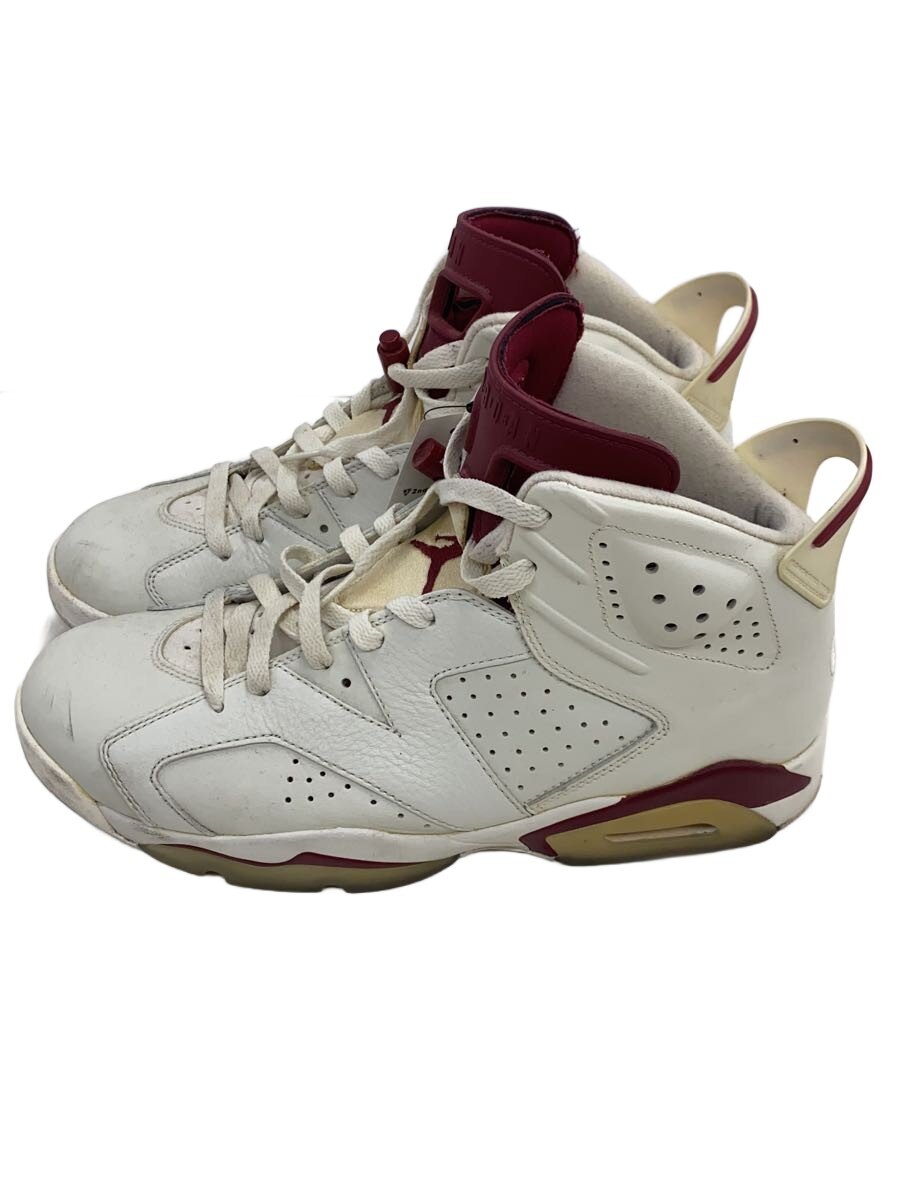 NIKE◆AIR JORDAN 6 RETRO/エアジョーダンレトロ/ホワイト/384664-116/28cm/WHT