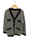 【中古】JOURNAL STANDARD◆22AW/TWEEDYチドリカーディガン/コットン/ブラック/千鳥格子/22080400315130【レディースウェア】(4)