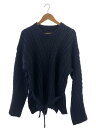 【中古】UNITED TOKYO◆ニット・セーター(厚手)/2/アクリル/NVY/無地/132630026【メンズウェア】