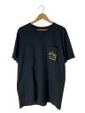 【中古】CHROME HEARTS◆Camo Horseshoe Tee/ホースシュー/ポケTEETシャツ/ホースシュー/カモフラ/XL/ブラック【メンズウェア】