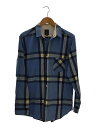 【中古】Gypsy&Sons◆長袖シャツ/2/コットン/BLU/チェック【メンズウェア】