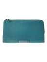 【中古】TIFFANY&Co.◆長財布/レザー/BLU/無地/レディース【服飾雑貨他】