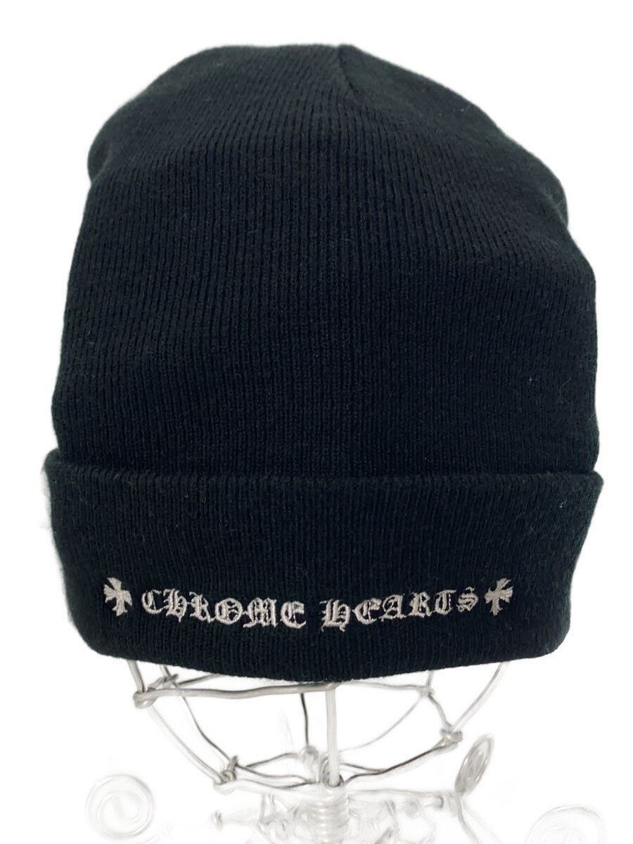 【中古】CHROME HEARTS◆×Matty Boy/ニットキャップ/FREE/アクリル/BLK/メンズ/2990-304-2029【服飾雑貨他】