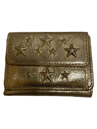 【中古】JIMMY CHOO◆3つ折り財布/--/GLD/レディース【服飾雑貨他】 【中古】JIMMY CHOO◆3つ折り財布/--/GLD/レディース【服飾雑貨他】
