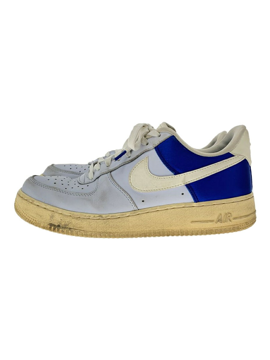 【中古】NIKE◆AIR FORCE 1 07 QS/エアフォース/ブルー/AH8462-401/26cm/ブルー【シューズ】