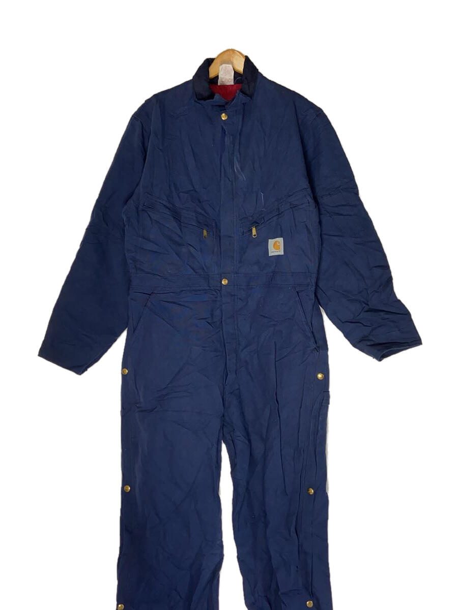 【中古】Carhartt◆オーバーオール/40/コットン/BLU/無地/998qz【メンズウェア】