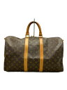 【中古】LOUIS VUITTON◆キーポル50_モノグラム・キャンバス_BRW/PVC/ブラウン【バッグ】