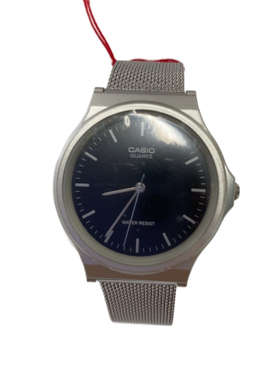 【中古】CASIO◆腕時計/アナログ/BLK/SLV/MQ-24【服飾雑貨他】