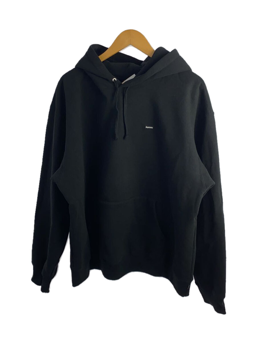 Supreme◆small box logo hoodes sweatshirt/XL/コットン/BLK