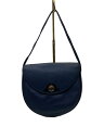 【中古】Christian Dior◆ショルダーバッグ/レザー/NVY/無地【バッグ】