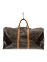【中古】LOUIS VUITTON◆キーポル・バンドリエール55_モノグラム・キャンバス_BRW/PVC/BRW【バッグ】