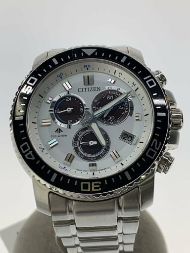 【中古】CITIZEN◆ソーラー腕時計/アナログ/ステンレス/WHT/SLV/E610-S062977【服飾雑貨他】 【中古】CITIZEN◆ソーラー腕時計/アナログ/ステンレス/WHT/SLV/E610-S062977【服飾雑貨他】